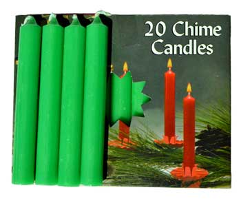 1/2" Chime Candle 20 pack 10 colors to choose from
