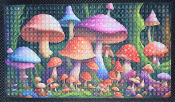 17 5/8" x 19 1/2" Mushroom doormat