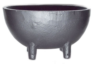 3 1/4"x 5 1/2" Oval cast iron cauldron/smudge pot