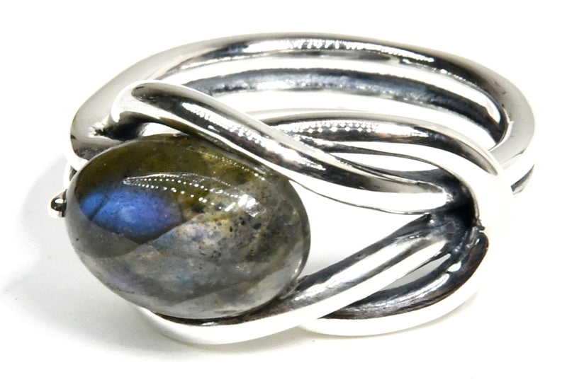 Labradorite ring Sterling silver