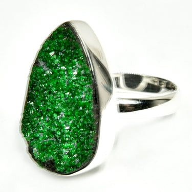 Evarovite ring Sterling silver