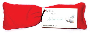 Red Attraction Eye Pillow by Wolf Moon Azure for soothing relaxation during yoga or meditation