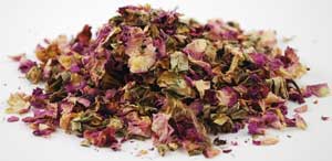 Dried pink rose petals for rituals from Wolf Moon Azure, perfect for enhancing spiritual practices
