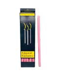 10 inch chime candles set in pink, perfect for celebrations and decorative use