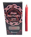 Wolf Moon Azure chime spell candles 20 pack in red for magical rituals and ceremonies