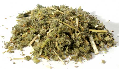 Horehound herb cut 2oz from Wolf Moon Azure, showcasing a blend of dried green herb pieces