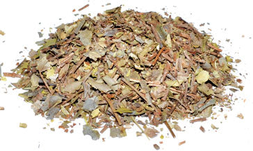 Dried squawvine herb cut by Wolf Moon Azure, showcasing its natural texture and color