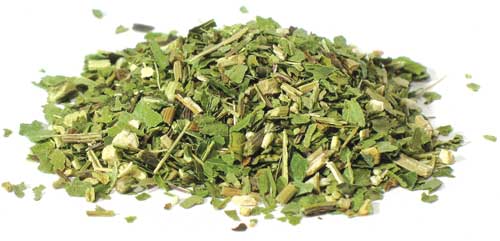 Echinacea purpurea leaf cut herbal blend by Wolf Moon Azure for natural wellness