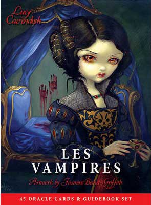 Les Vampires oracle deck featuring artwork by Jasmine Becket-Griffith with 45 cards and guidebook