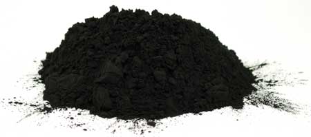 Activated charcoal powder for metaphysical use in a mound, ideal for spiritual purification rituals