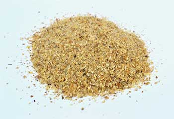 Solomon's Seal Root cut for metaphysical use, finely ground herb in a natural pile on a white background