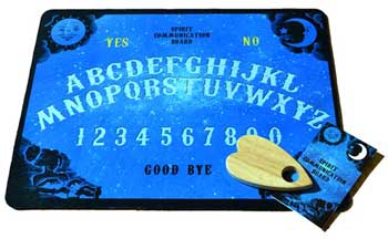 Wolf Moon Azure Spirit Communication Board with a heart-shaped planchette for connecting with spirits