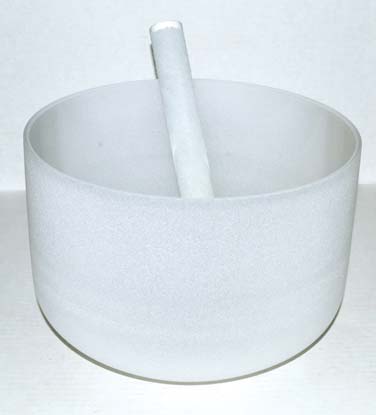 10 inch crystal singing bowl from Wolf Moon Azure for sound healing and meditation practices