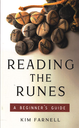Reading the Runes book by Kim Farnell featuring rune stones for beginners