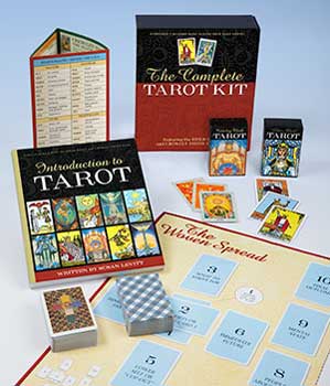 Wolf Moon Azure complete tarot kit with book including cards and guide for tarot reading