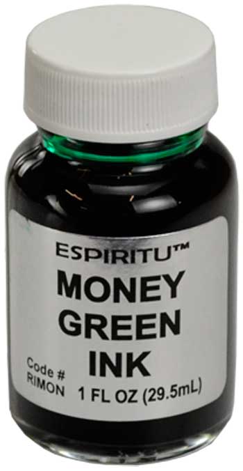Espiritu Money Drawing Green Ink 1 Fl Oz Bottle for Manifesting Wealth and Abundance