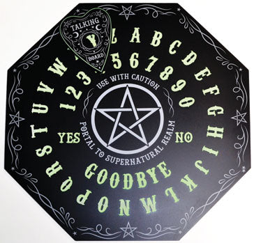 Wolf Moon Azure Glow in the Dark Spirit Board with Octagonal Design for Supernatural Communication