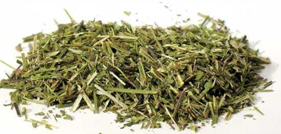 Cut skullcap herb 1oz from Wolf Moon Azure, featuring dried green herbs for herbal remedies