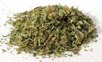 Buy damiana leaf cut from Wolf Moon Azure, dried and ready for herbal remedies and teas