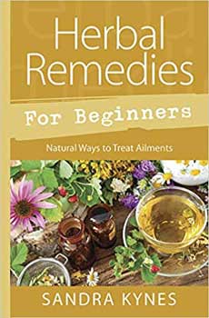 Herbal Remedies for Beginners book by Sandra Kynes with natural treatment tips and colorful illustrations