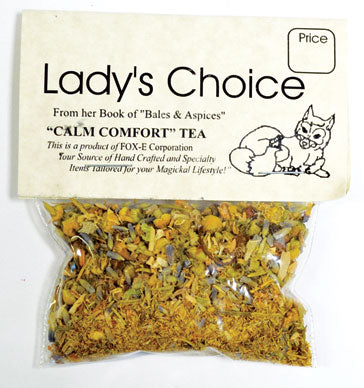 Lady's Choice Calm Comfort Herbal Tea Blend with Dried Flowers for Relaxation