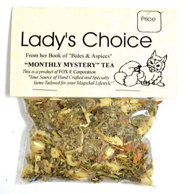 Lady's Choice Monthly Mystery Tea Subscription with a blend of herbs and spices for a unique taste experience