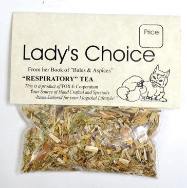 Lady's Choice Respiratory Support Herbal Tea with a blend of natural herbs for wellness