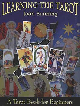 Learning the Tarot book by Joan Bunning tarot for beginners book with illustrated tarot cards on cover
