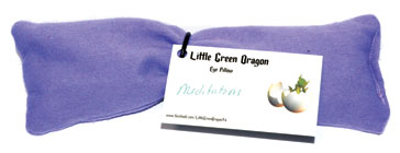 Lavender meditation eye pillow from Wolf Moon Azure for relaxation and stress relief during yoga