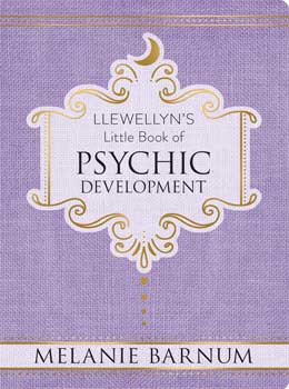 Llewellyn's Little Book of Psychic Development by Melanie Barnum with a purple cover design