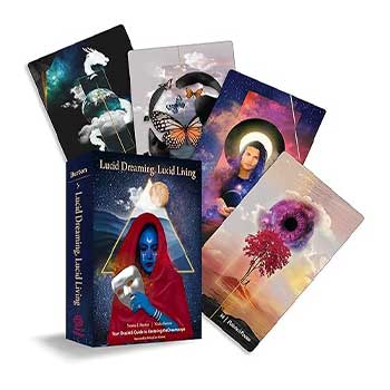 Lucid Dreaming Oracle Cards set with illustrated cards for dream guidance and exploration