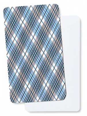 Book from Wolfmoon.store on how to make your own tarot cards with blue plaid card back design