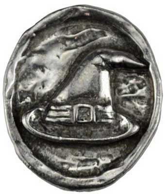 Wolf Moon Azure silver witch's hat pocket stone jewelry pendant with engraved witch hat design