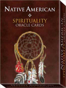 Native American oracle cards featuring a dreamcatcher design and spiritual themes for guidance and reflection
