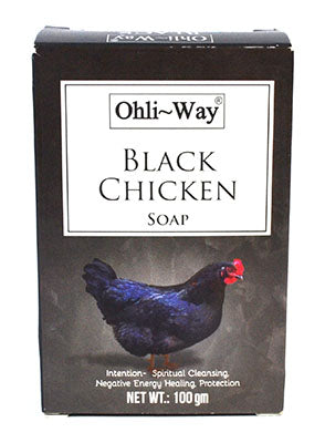 Ohli-Way Black Chicken Soap for spiritual cleansing and negative energy healing, 100 gm box
