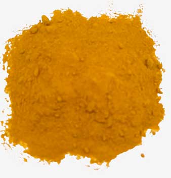 Organic turmeric root powder in vibrant orange-yellow color, ideal for cooking and health benefits