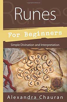 Runes for Beginners book by Alexandra Chauran with simple divination and interpretation guide