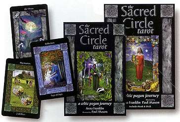Sacred Circle tarot deck book and cards set featuring Celtic pagan journey by www.Wolfmoon.store
