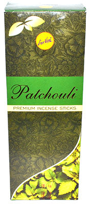Wolf Moon Azure Patchouli Incense Sticks Box Featuring Premium Floral Design and Aromatic Blend
