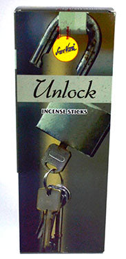 Unlock Sree Vani incense sticks box featuring a lock and key design for a relaxing aroma experience