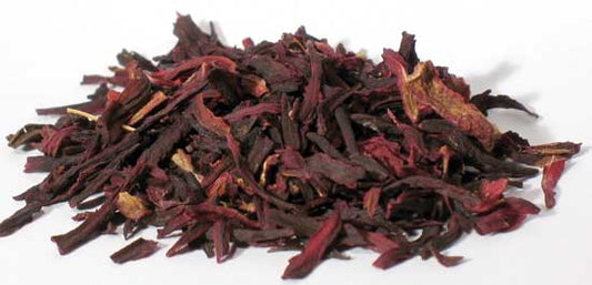 Whole hibiscus flower for tea from Wolf Moon Azure, perfect for brewing flavorful herbal infusions